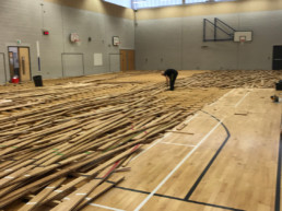 School - Old Flooring Took Up